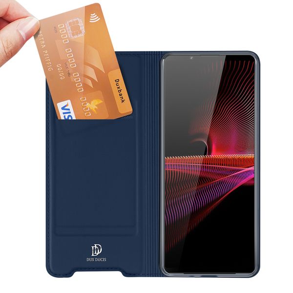 Dux Ducis Étui de téléphone Slim Sony Xperia 1 III - Bleu foncé