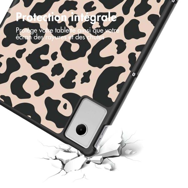 imoshion Coque tablette Design Trifold Lenovo Idea Tab Plus - Leopard