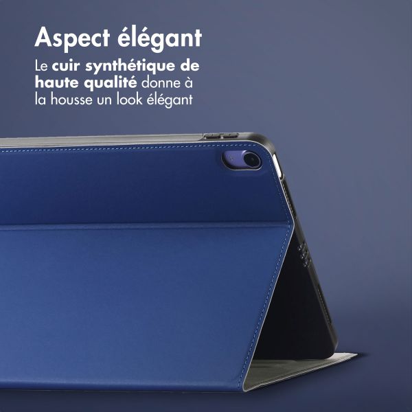 Accezz Coque tablette Classic Apple iPad 11 (2025) 11 pouces A16 / iPad 10 (2022) 10.9 pouces - Bleu foncé