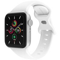 imoshion Bracelet en silicone⁺ Apple Watch Series 1 t/m 11 / SE / Ultra (44/45/46/49 mm) - Taille M/L - Blanc