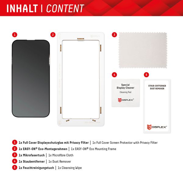 Displex Protection d'écran en verre trempé Privacy Samsung Galaxy S23 Ultra