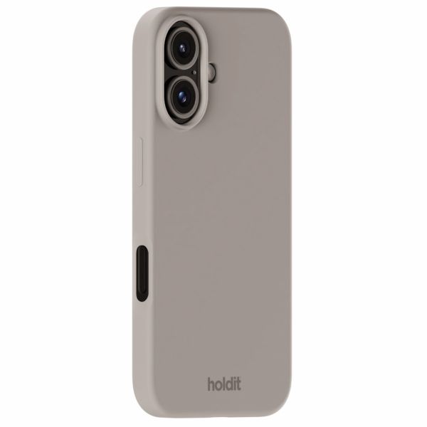 Holdit Coque Silicone iPhone 16 Plus - Taupe