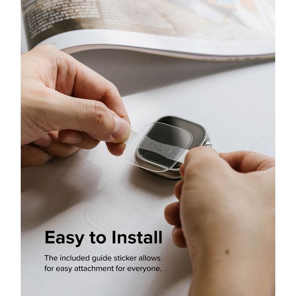 Ringke Bezel Styling + Protection d'écran Apple Watch Ultra - 49 mm - Fluted Titanium