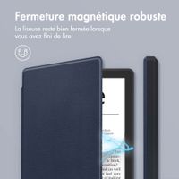 imoshion Étui de liseuse portefeuille Slim Soft Pocketbook Verse / Verse Pro / Verse Pro Color / Vivlio Light / Light HD - Bleu foncé