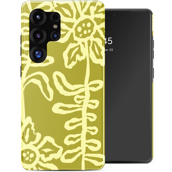 Selencia Coque arrière Vivid avec MagSafe Samsung Galaxy S25 Ultra - Chalky Bloom