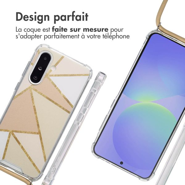 imoshion Coque Design avec cordon Samsung Galaxy A36 - Beige Graphic