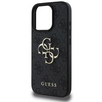 Guess Coque 4G Metal Logo iPhone 16 Pro Max - Noir