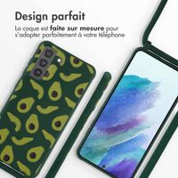 imoshion Coque design en silicone avec cordon Samsung Galaxy S21 FE - Avocado Green