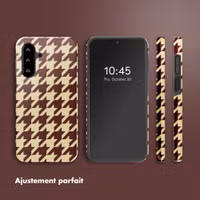 Selencia Coque arrière Vivid Samsung Galaxy A17 - Pied-de-Poule