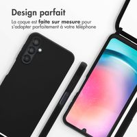 imoshion Coque en silicone avec cordon Samsung Galaxy A25 (5G) - Noir