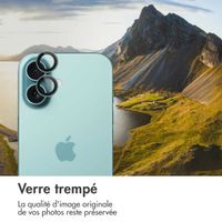 imoshion Lot de 2 protections d'objectif de caméra Apple iPhone 16 / 16 Plus - Teal