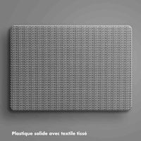 Selencia Coque tissée MacBook Air 13 pouces (2018-2020) - A1932 / A2179 / A2337 - Gris