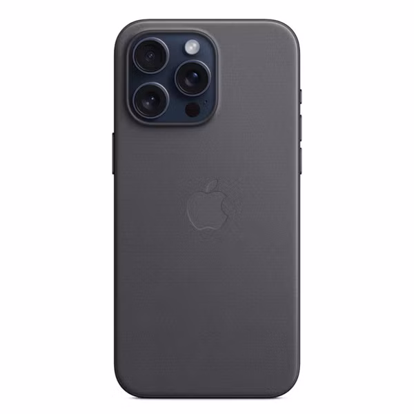Apple Coque FineWoven MagSafe Apple iPhone 15 Pro Max - Noir