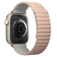 Uniq Bracelet Revix réversible Apple Watch Series 1 t/m 9 / SE (38/40/41 mm) | Series 10 / 11 (42 mm) - Blush Pink / Beige