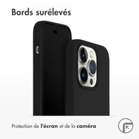 Accezz Coque Liquid Silicone pour l'iPhone 14 Pro - Noir