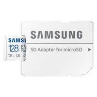 Samsung EVO Plus microSD 2024 - 128GB - Inclus un adaptateur SD - UHS-I/U3/Full HD/4K UHD