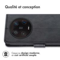 imoshion Étui de téléphone portefeuille Luxe Xiaomi 13 Ultra - Noir