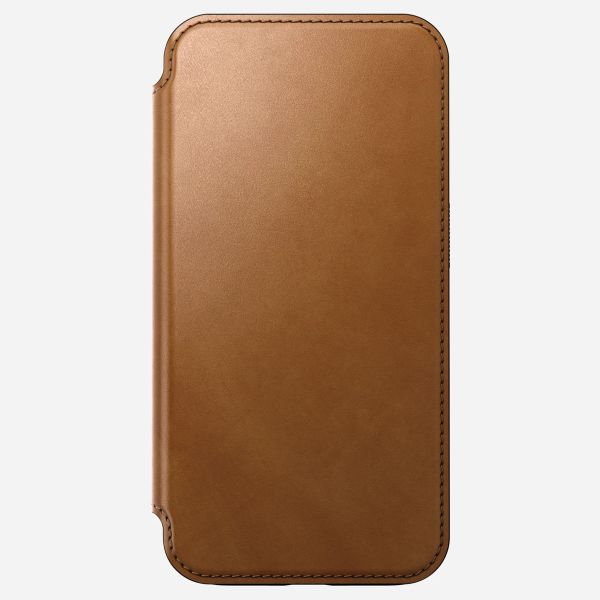 Nomad Étui de téléphone portefeuille Modern Leather Folio iPhone 15 Pro - English Tan