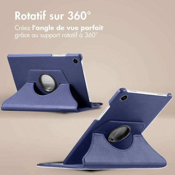 imoshion Coque tablette rotatif à 360° Galaxy Tab A8 - Bleu foncé