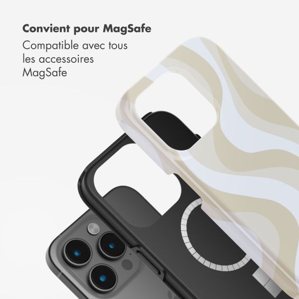 Selencia Coque arrière Vivid avec MagSafe Apple iPhone 15 Pro Max - Desert Waves Beige