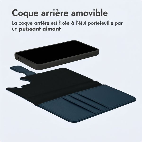 imoshion Étui portefeuille luxe 2-en-1 amovible Samsung Galaxy A57 (5G) - Bleu