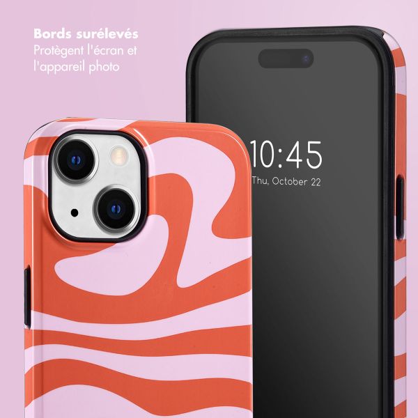 Selencia Coque arrière Vivid Apple iPhone 14 - Dream Swirl Pink