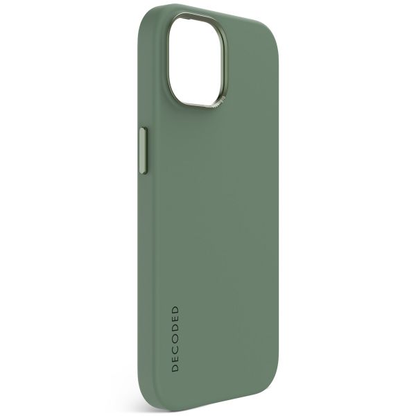 Decoded Coque en silicone MagSafe iPhone 15 - Vert