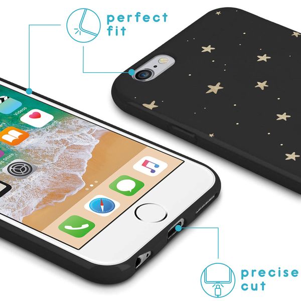 imoshion Coque Design iPhone 6 / 6s - Etoiles / Noir