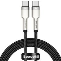 Baseus Cafule Series câble USB-C vers USB-C - Métal - 100 Watt - 1 mètre - Noir