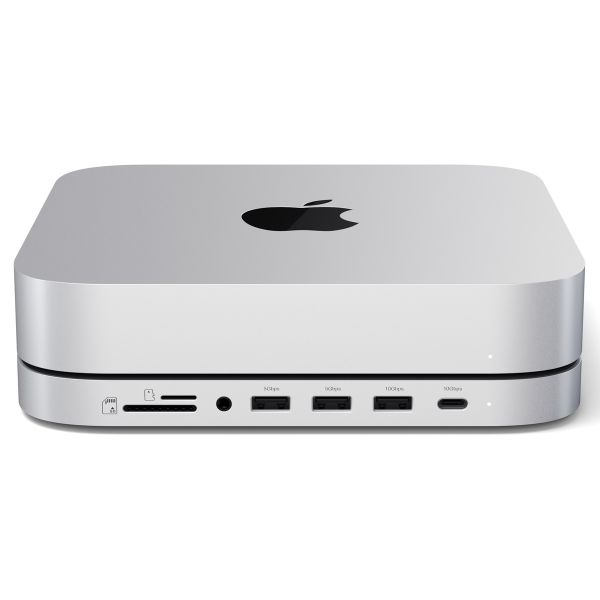 Satechi Support en aluminium pour Mac Mini/Mac Studio - Avec emplacement pour SSD - Argent