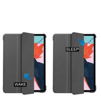 imoshion Coque tablette Trifold Apple iPad Air 11 pouces (2025) M3 / (2024) M2 / Air 5 (2022) / Air 4 (2020) - Gris