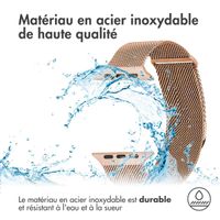 imoshion Bracelet magnétique milanais Apple Watch Series 1 á 10 / SE / Ultra (2) (44/45/46/49 mm) - Taille S - Rose Dorée