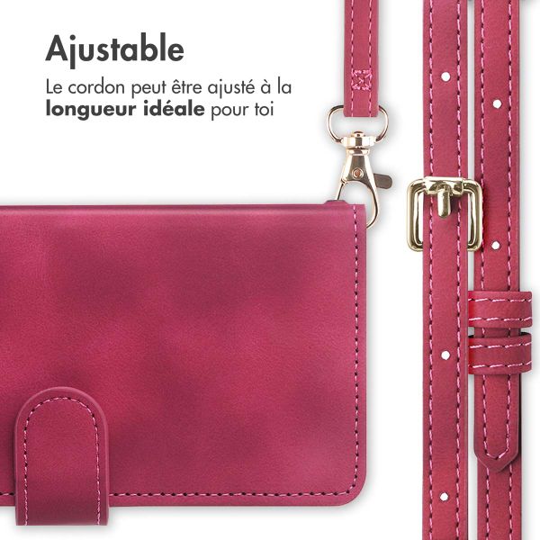 imoshion Etui de téléphone portefeuille avec cordon Samsung Galaxy S23 - Rouge