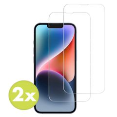 Accezz Protection d'écran en verre trempé 2-pack iPhone 13 / 13 Pro / 14 / 16e