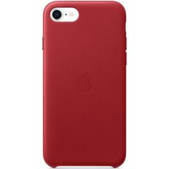 Apple Coque Leather iPhone SE (2022 / 2020) - Red