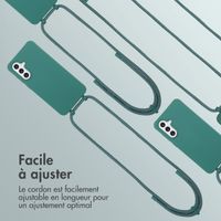 imoshion Coque de couleur avec cordon amovible Samsung Galaxy A36 / A56 - Vert foncé