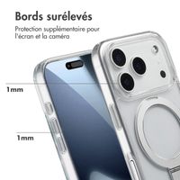 Accezz Coque Ring Stand avec MagSafe Apple iPhone 17 Pro - Transparent
