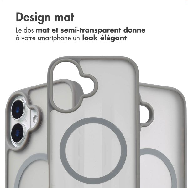 imoshion Coque Color Guard avec MagSafe iPhone 16 - Gris