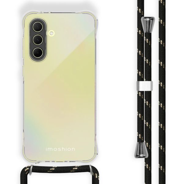 imoshion Coque avec dragonne Samsung Galaxy A36 - Noir / Dorée