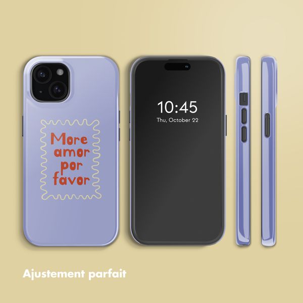 Selencia Coque arrière Vivid avec MagSafe Apple iPhone 15 - More Amor