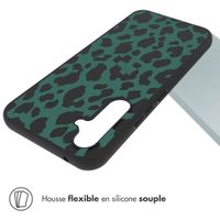 imoshion Coque Design Samsung Galaxy A54 (5G) - Léopard - Vert / Noir