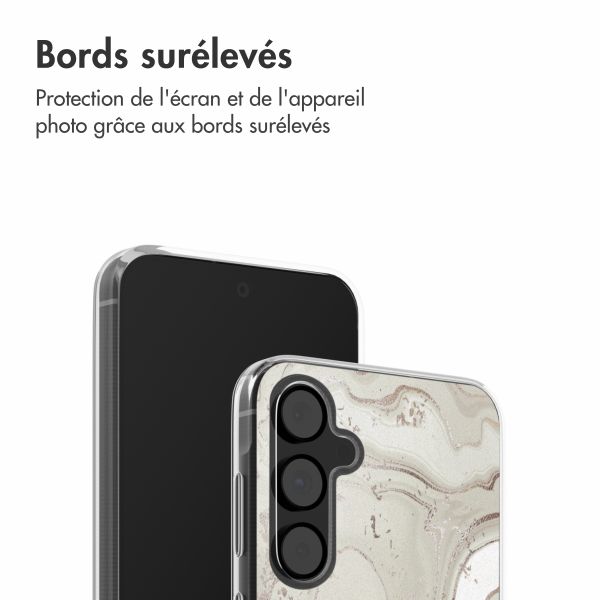 imoshion Coque design pour Samsung Galaxy A55 - Sandy Marble