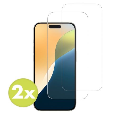 Accezz Protection d'écran en verre trempé 2-pack Apple iPhone 17 / 17 Pro / 16 Pro
