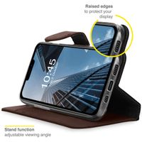 Accezz Étui de téléphone portefeuille Wallet Apple iPhone 13 Pro - Brun foncé