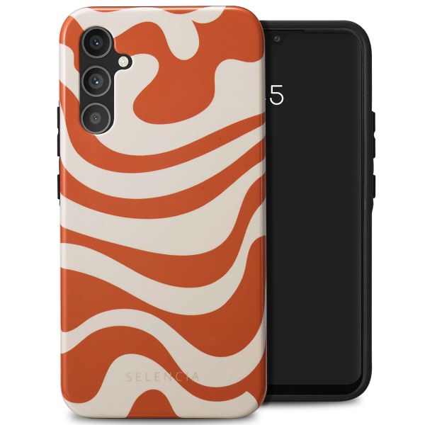 Selencia Coque arrière Vivid Tough Samsung Galaxy A34 (5G) - Dream Swirl Orange