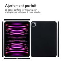 Accezz Coque Liquid Silicone avec porte-stylet iPad Pro 11 (2018/2020/2021/2022) - Noir