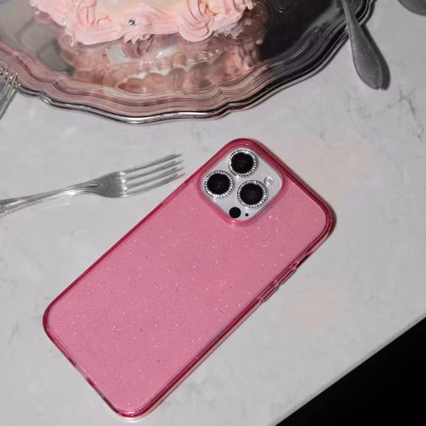 Holdit Coque Pailletée Apple iPhone 16 - Rose