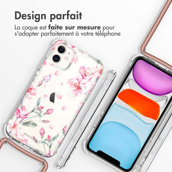 imoshion Coque Design avec cordon iPhone 11 - Blossom Watercolor