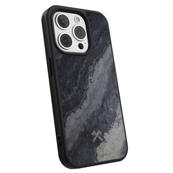 Woodcessories Coque Bumper MagSafe iPhone 15 Pro - Stone Camo Gray Black