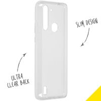 Accezz Coque Clear Motorola Moto G8 Power Lite - Transparent